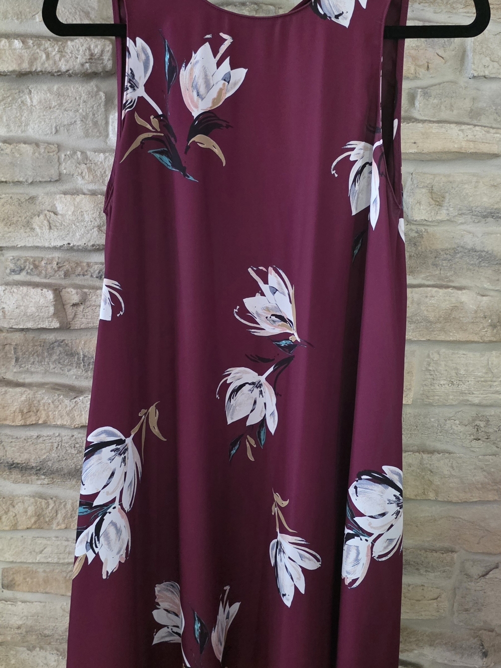 Amanda Uprichard Burgundy Floral Maxi Skirt